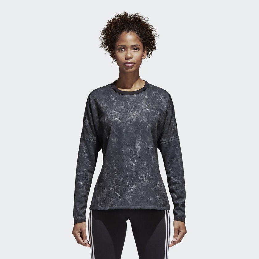 Levně adidas Performance W Id Revers Crw Dámská mikina