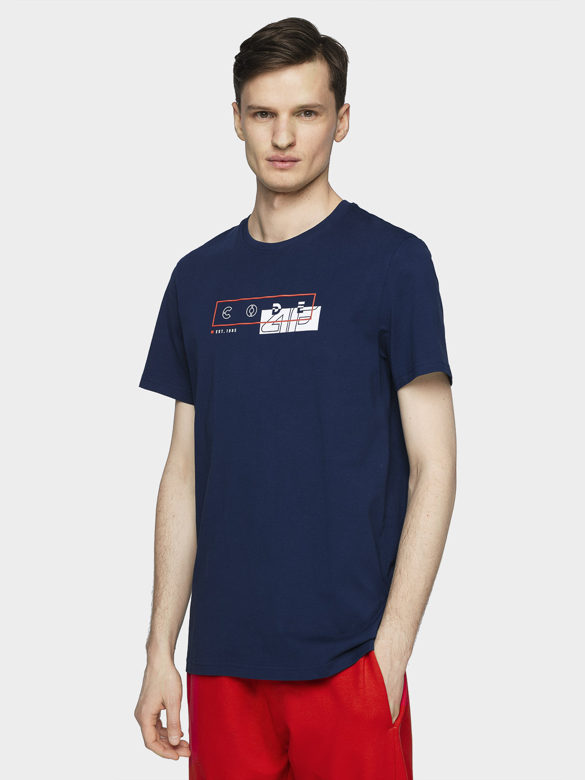 Levně 4F H4L21-TSM021 NAVY Pánské tričko