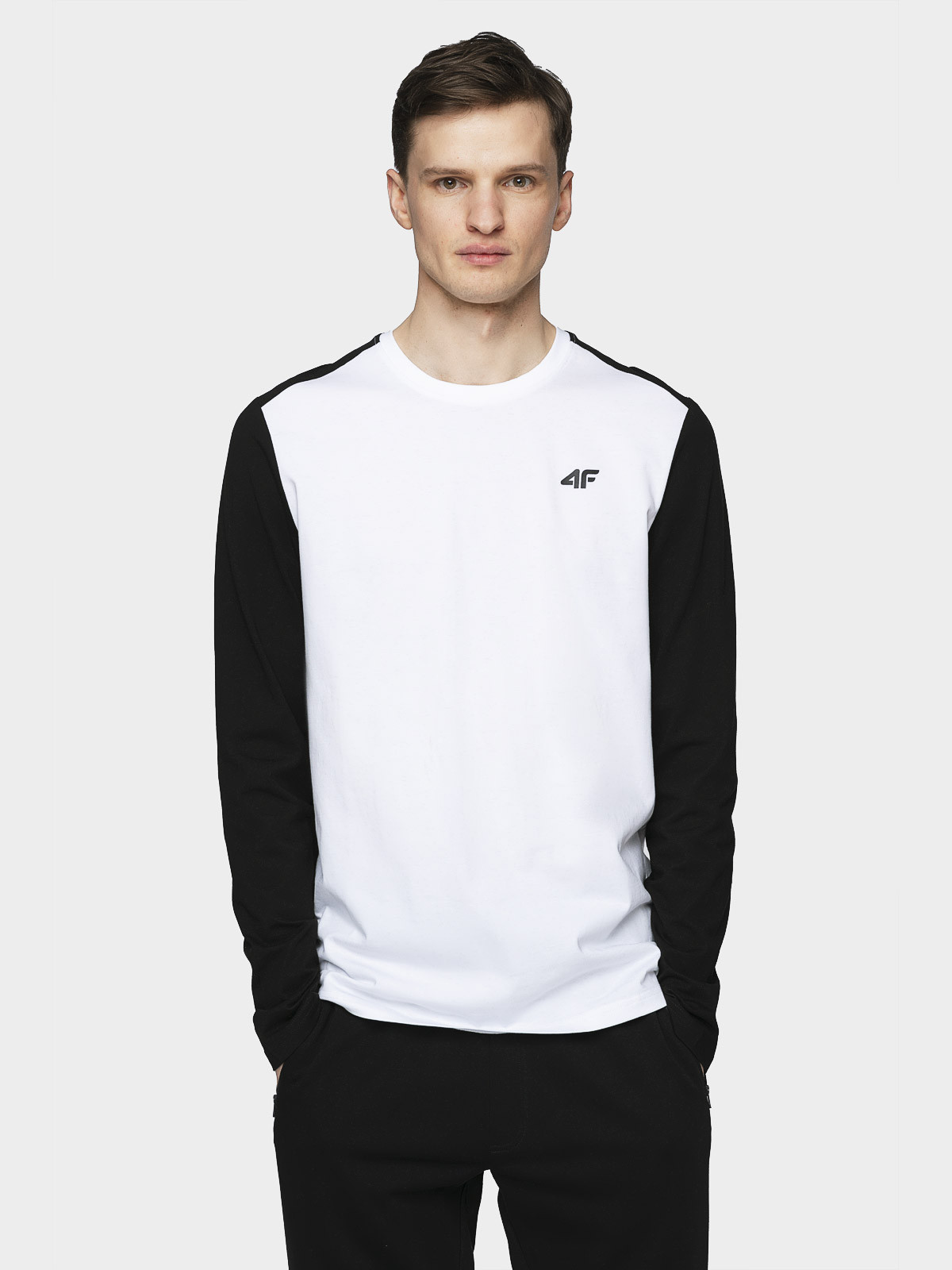 Levně 4F H4L21-TSML010 WHITE Pánské tričko