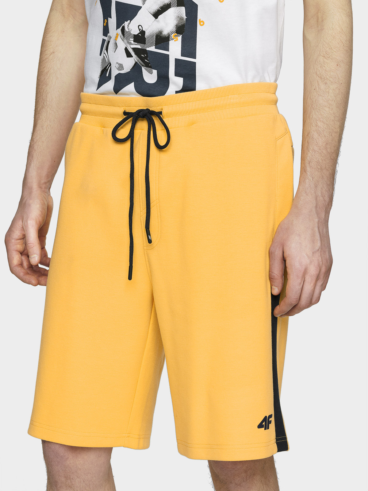 Levně 4F H4L21-SKMD010 LIGHT LEMON Pánské kraťasy