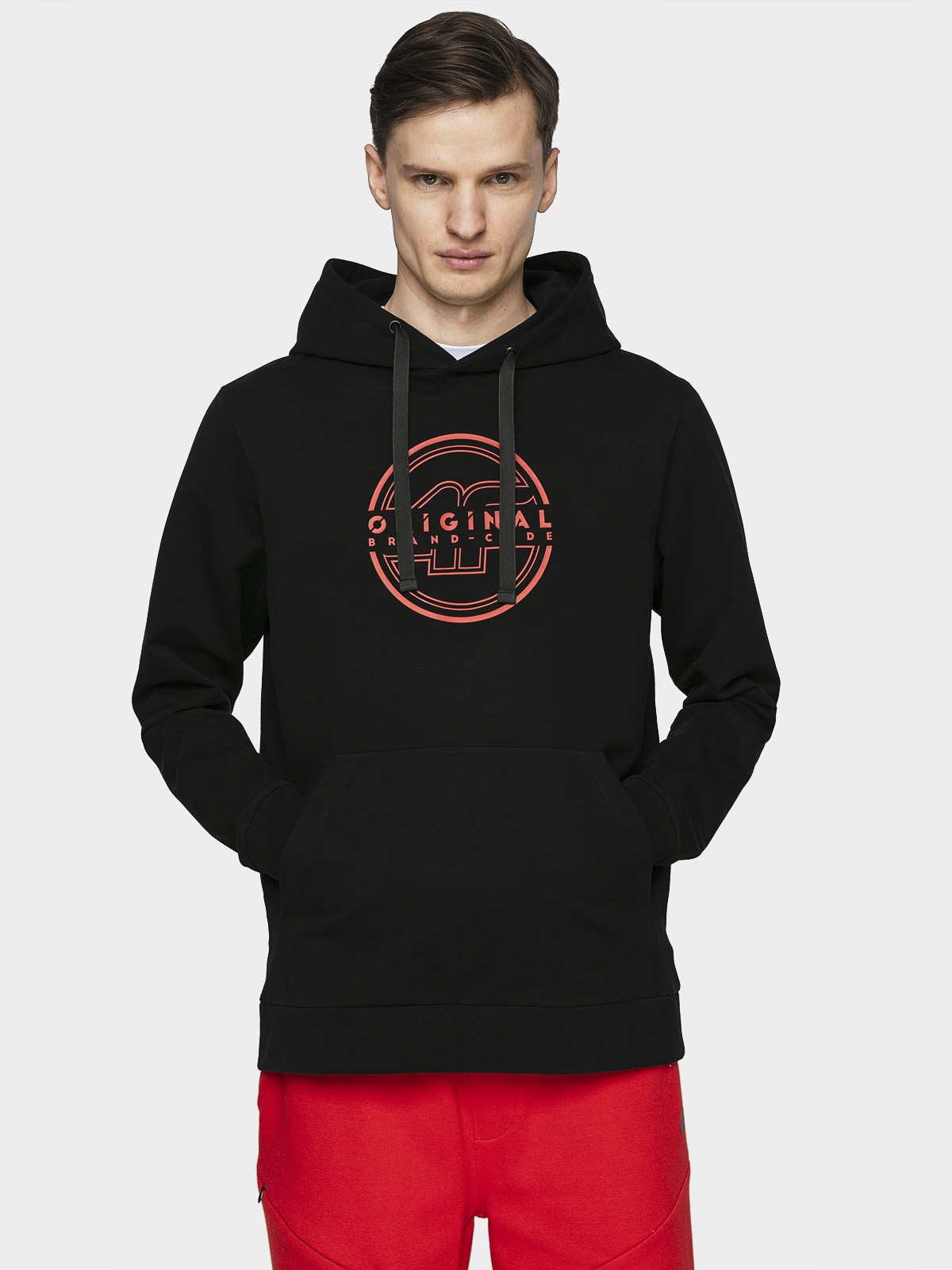 Levně 4F H4L21-BLM015 DEEP BLACK Pánská mikina