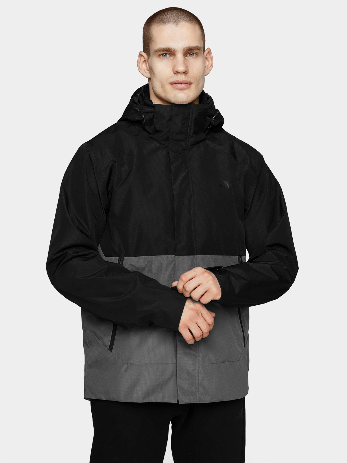 Levně 4F H4L21-KUM003 DEEP BLACK Pánská bunda