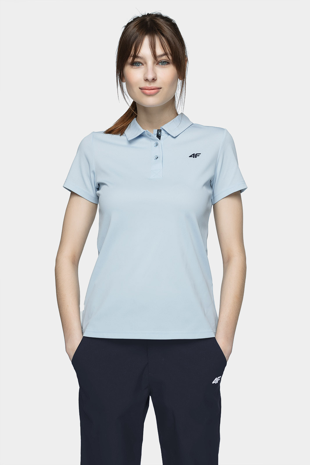 4F H4L21-TSDF080 LIGHT BLUE Dámske tričko US L H4L21-TSDF080 LIGHT BLUE