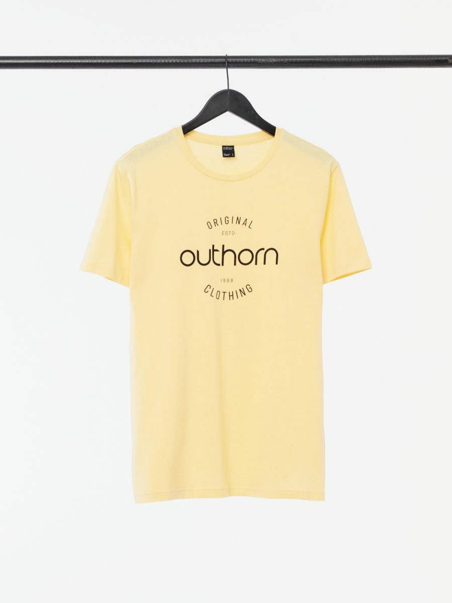 Levně Outhorn HOL21-TSM600A LIGHT LEMON Pánské tričko