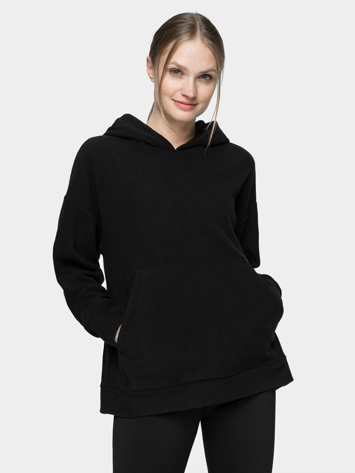 Levně Outhorn HOL21-PLD601 DEEP BLACK Dámská mikina