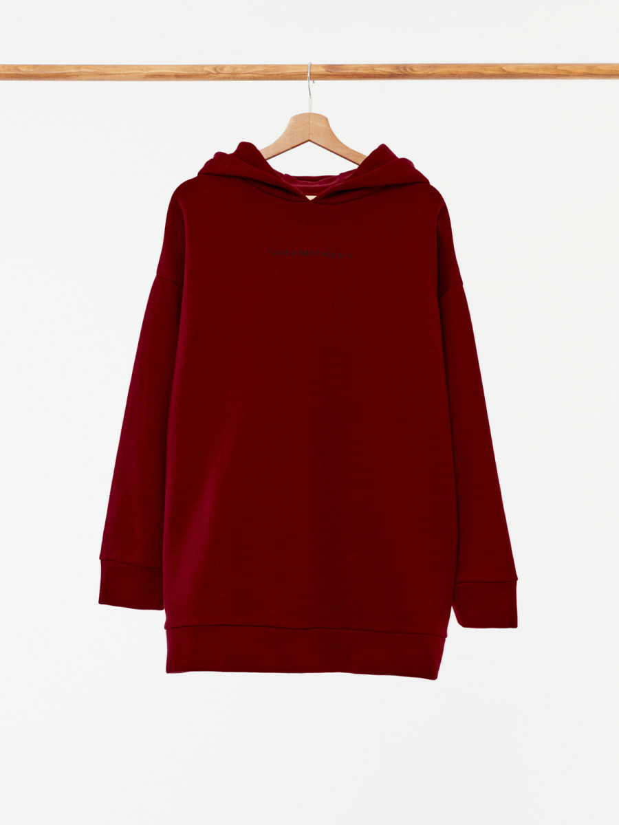Levně Outhorn HOL21-BLD603A DARK RED Dámská mikina