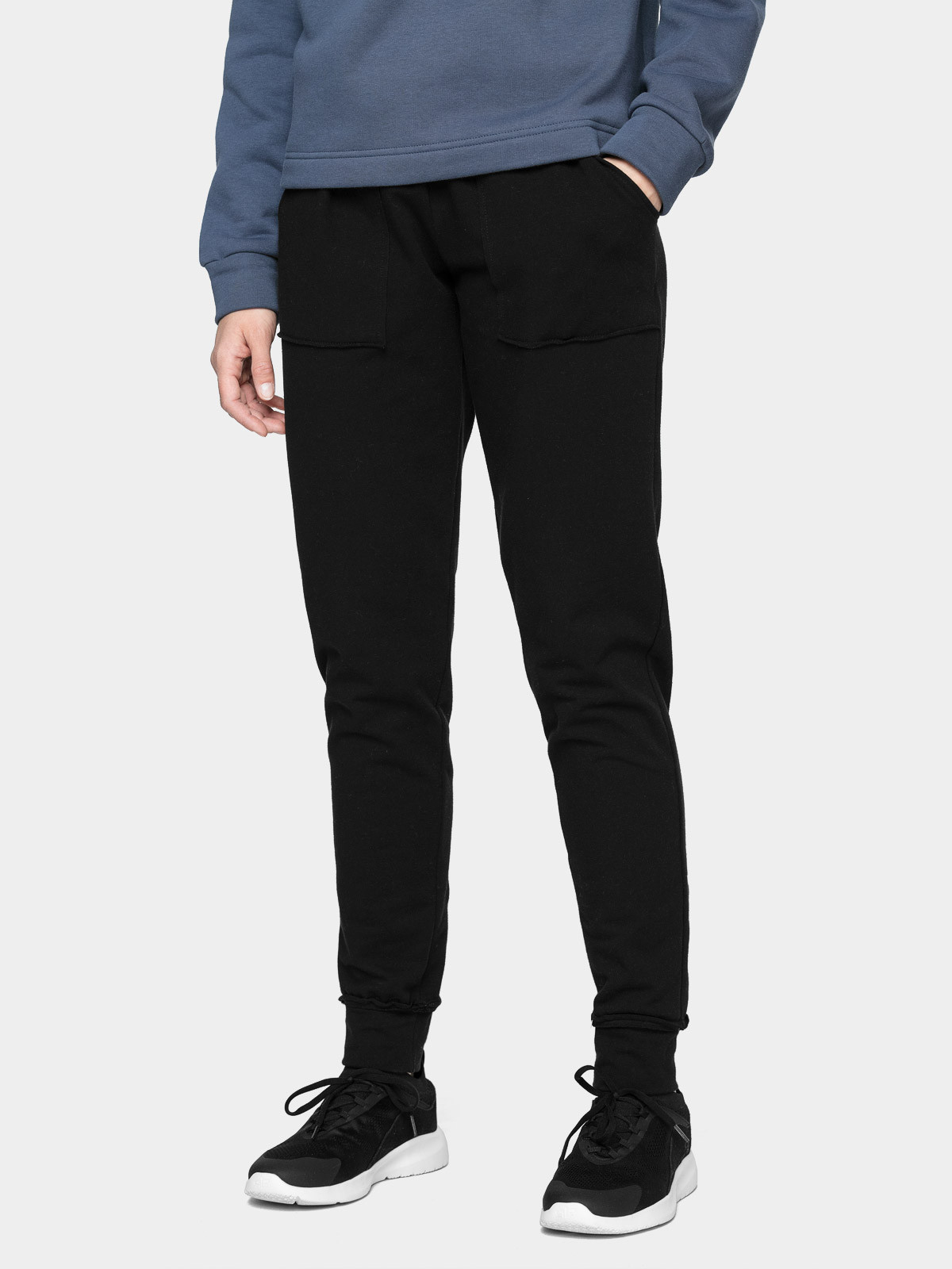 Levně Outhorn HOL21-SPDD609 DEEP BLACK Dámské tepláky