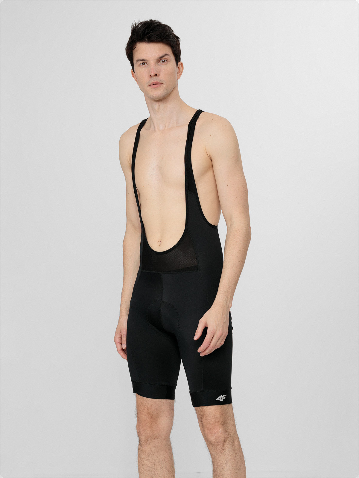 Levně 4F H4L22-RSM002 DEEP BLACK Pánské cyklistické kraťasy