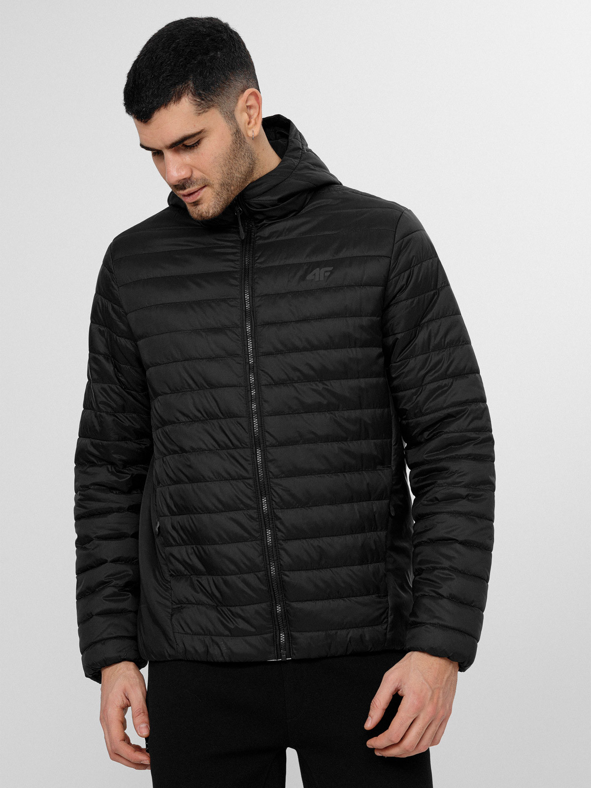 Levně 4F H4L22-KUMP003 DEEP BLACK Pánská bunda