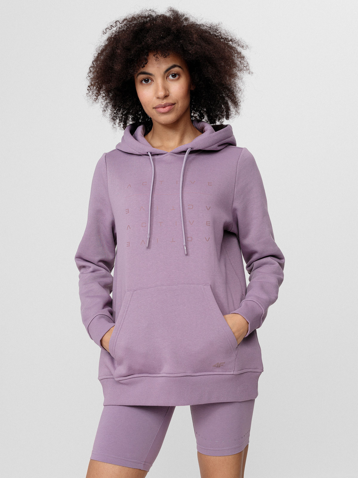 Levně 4F H4L22-BLD025 VIOLET Dámská mikina