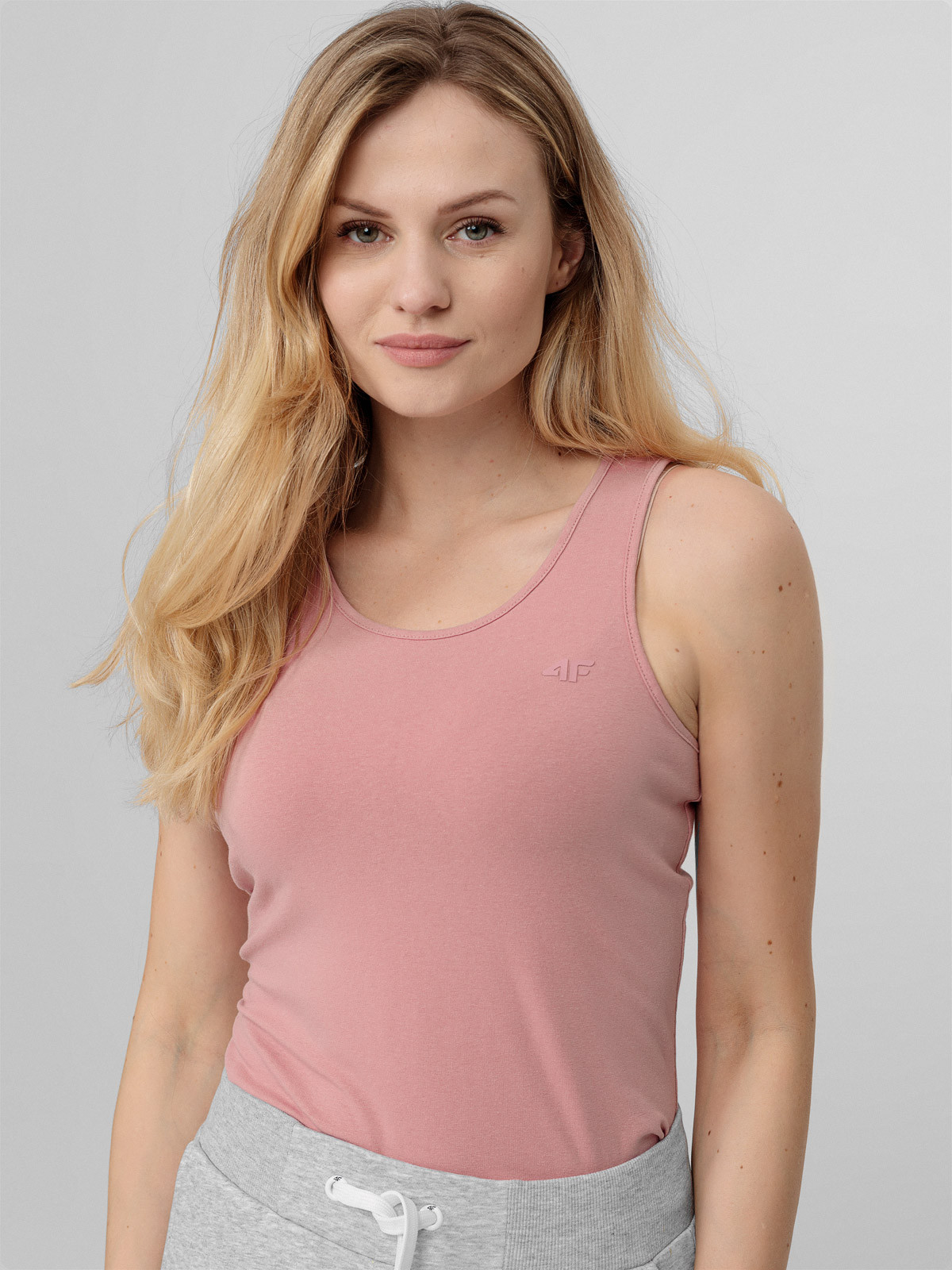 Levně 4F H4L22-TSD351 LIGHT PINK Dámské tílko