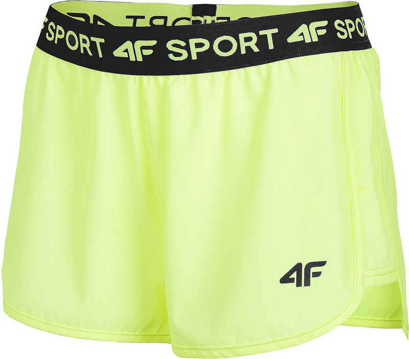 Levně 4F H4L22-SKDF010 CANARY GREEN Dámské kraťasy