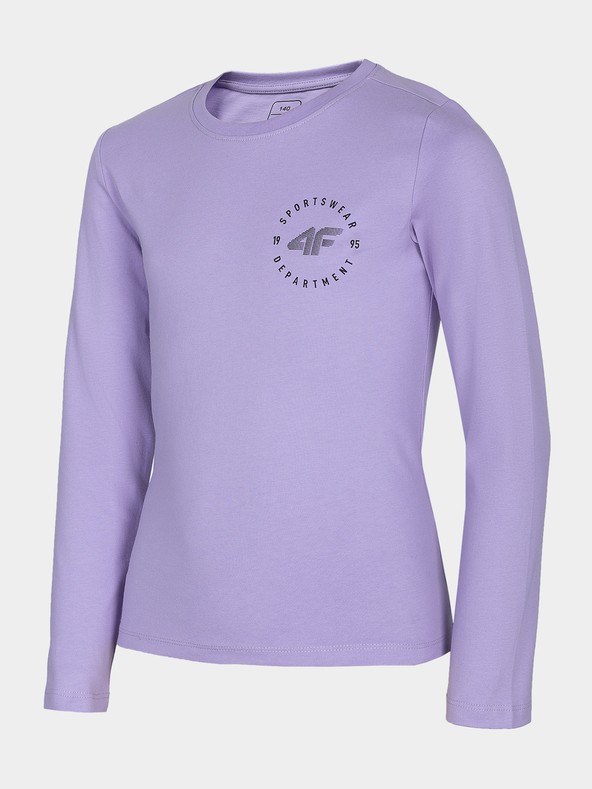 Levně 4F HJL22-JTSDL001 LIGHT VIOLET Dětské tričko