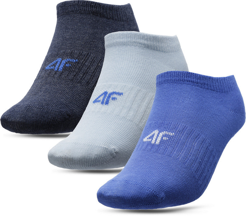 Levně 4F HJL22-JSOM001 BLUE+LIGHT BLUE+NAVY MELANGE Ponožky