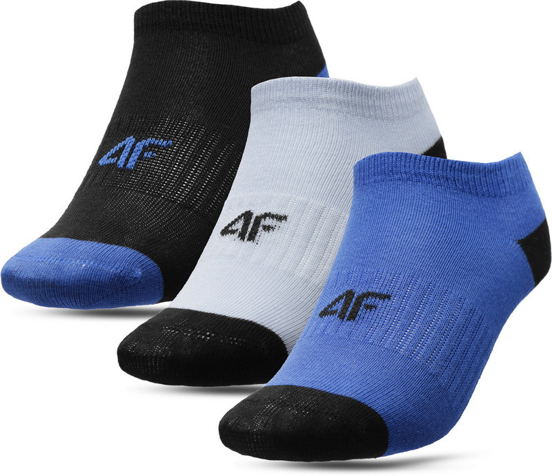 Levně 4F HJL22-JSOM002 BLUE+LIGHT BLUE+DEEP BLACK Ponožky