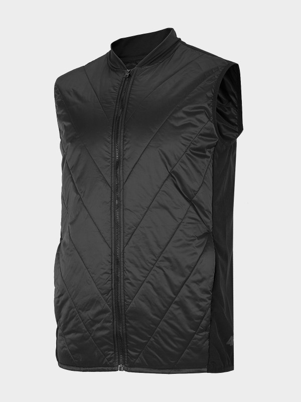 Levně 4F H4L22-BZM061 DEEP BLACK Pánská vesta