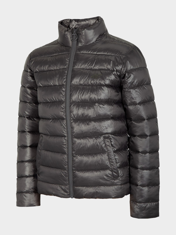 Levně 4F HJL22-JKUMP001 DARK GREY Dětská bunda