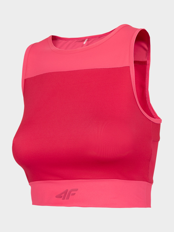 Levně 4F H4L22-TSDF015 DARK RED Dámské tričko