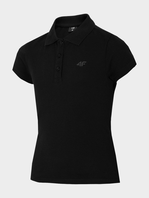 Levně 4F HJL22-JTSD004 DEEP BLACK Dětské tričko