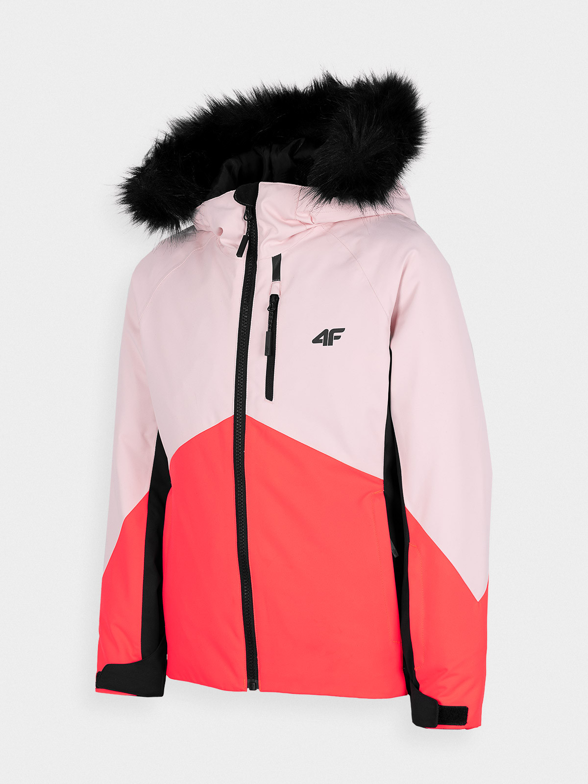 Levně 4F HJZ22-JKUDN003 LIGHT PINK Dětská lyžařská bunda