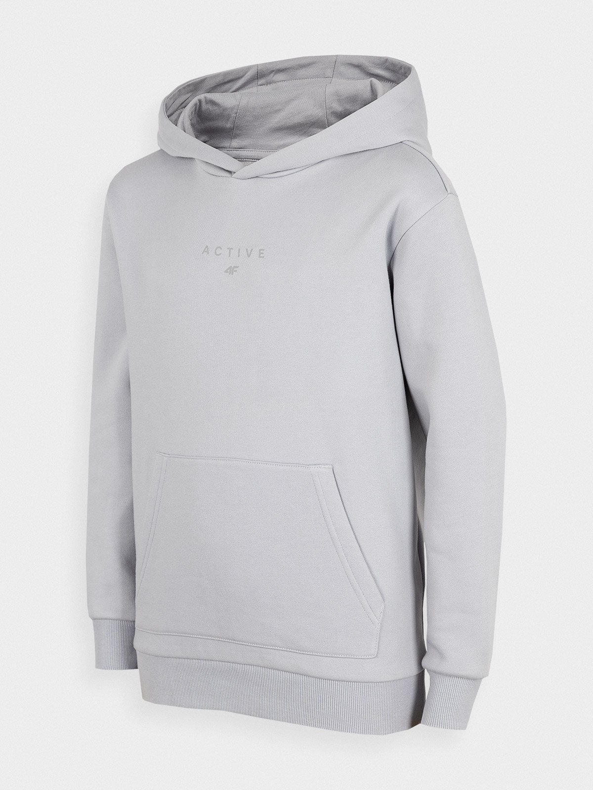 4F HJZ22-JBLD003 COLD LIGHT GREY Detská mikina EU 134 HJZ22-JBLD003 COLD LIGHT GREY