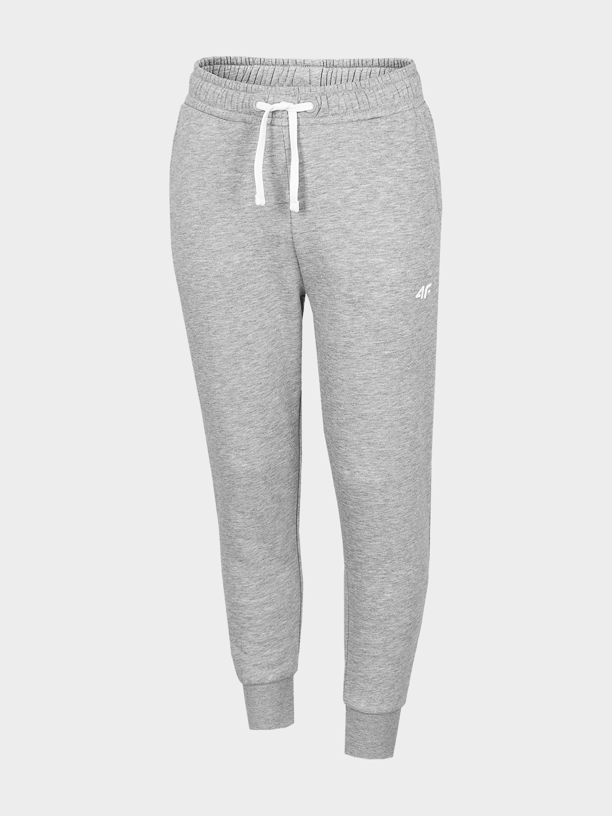 4F HJZ22-JSPDD001 GREY MELANGE Detské tepláky EU 128 HJZ22-JSPDD001 GREY MELANGE
