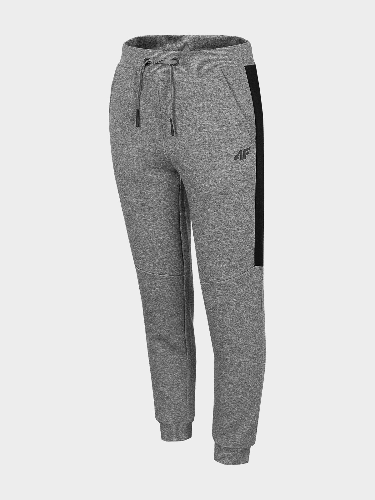 4F HJZ22-JSPMD002 MIDDLE GREY MELANGE Detské tepláky EU 134 HJZ22-JSPMD002 MIDDLE GREY M