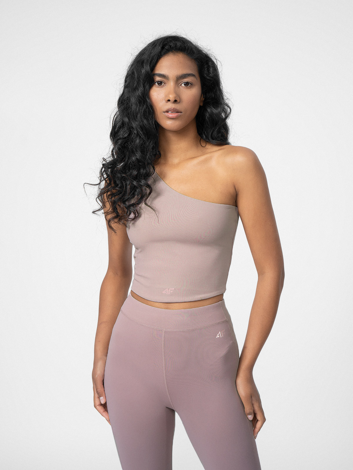 Levně 4F 4FSS23TTSHF335 BEIGE Dámské tílko