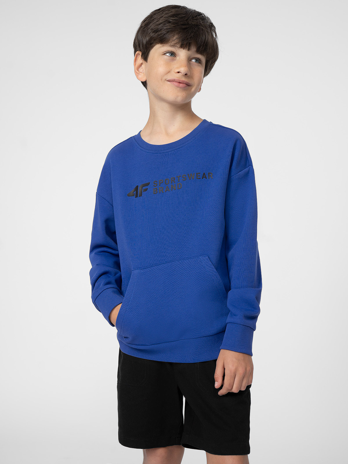 Levně 4F 4FJSS23TSWSM222 COBALT Dětská mikina
