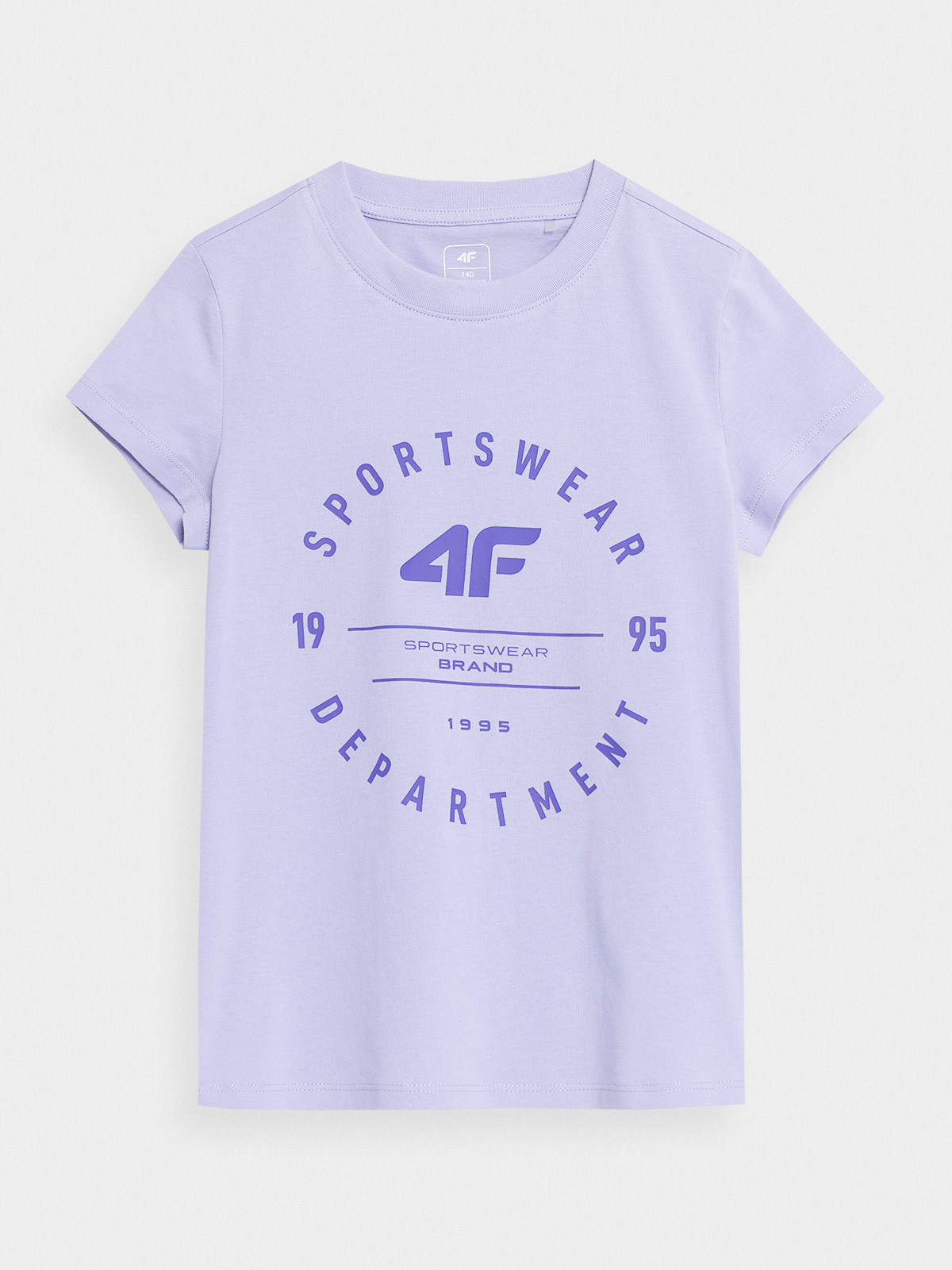 Levně 4F 4FJSS23TTSHF280 LIGHT VIOLET Dětské tričko