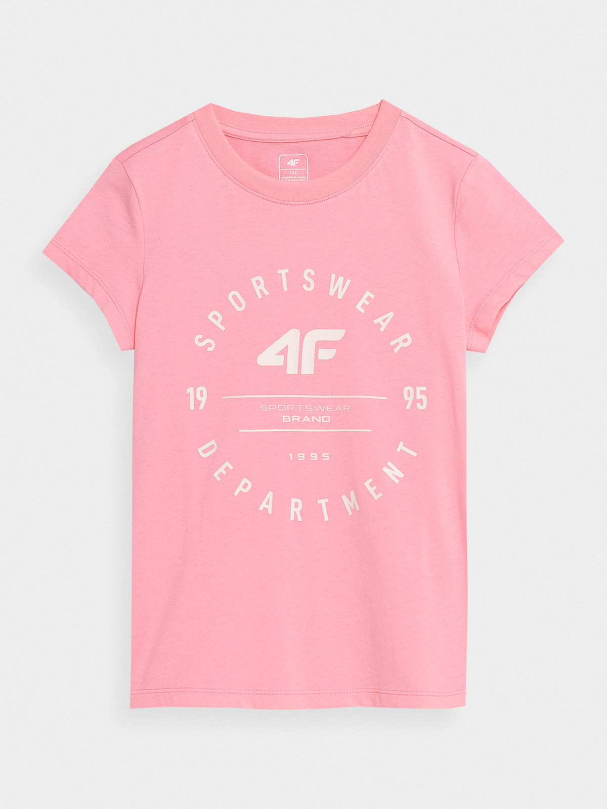 Levně 4F 4FJSS23TTSHF280 LIGHT PINK Dětské tričko