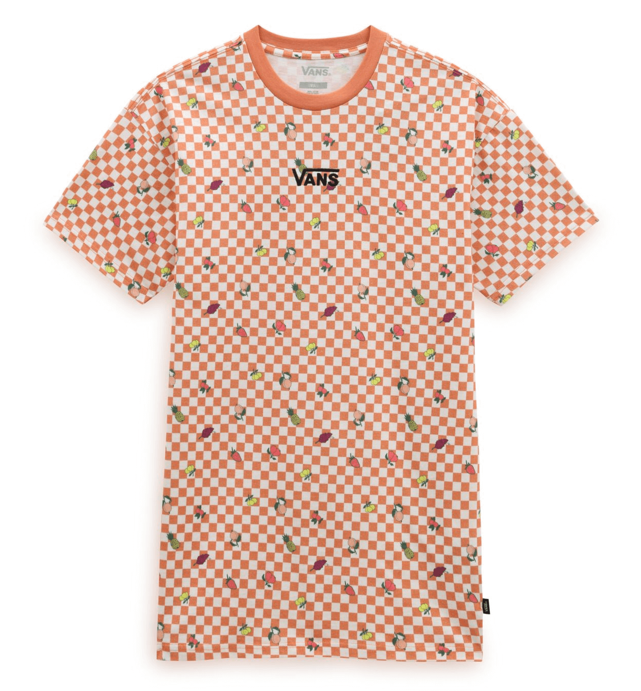 Levně Vans CENTER VEE PRINT TEE DRESS Dámské šaty
