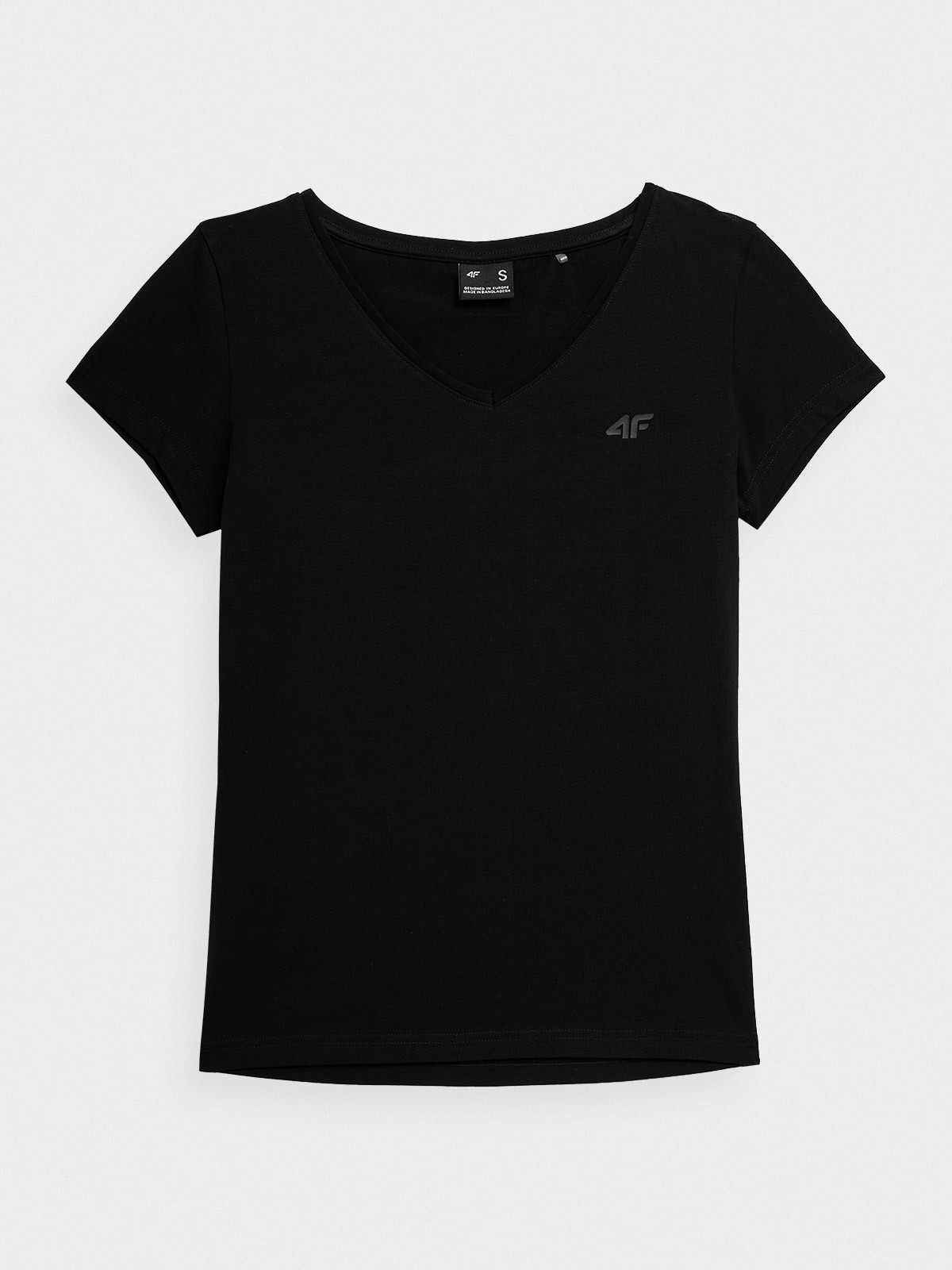 4F 4FAW23TTSHF0941 DEEP BLACK Dámske tričko US XS 4FAW23TTSHF0941 DEEP BLACK