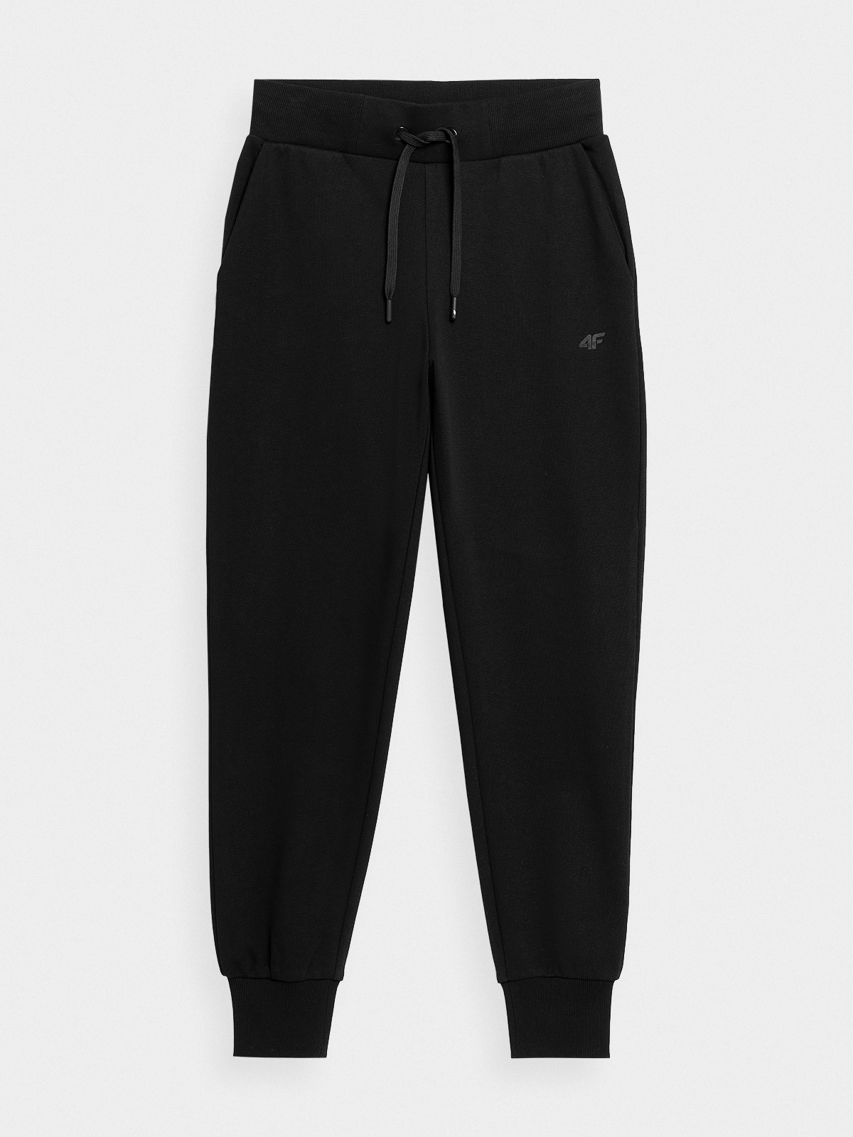 Levně 4F 4FAW23TTROF474 DEEP BLACK Dámské tepláky