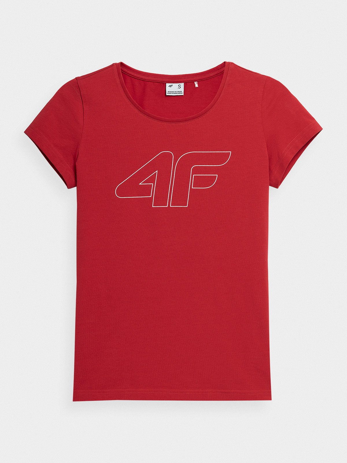 Levně 4F 4FAW23TTSHF0907 RED Dámské tričko