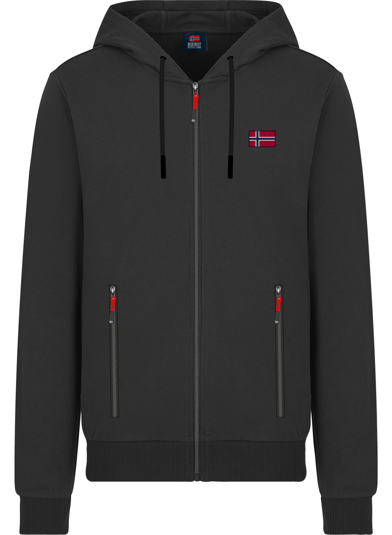 E-shop NORWAY COTTON FLEECE Pánska mikina US M 129442 Black
