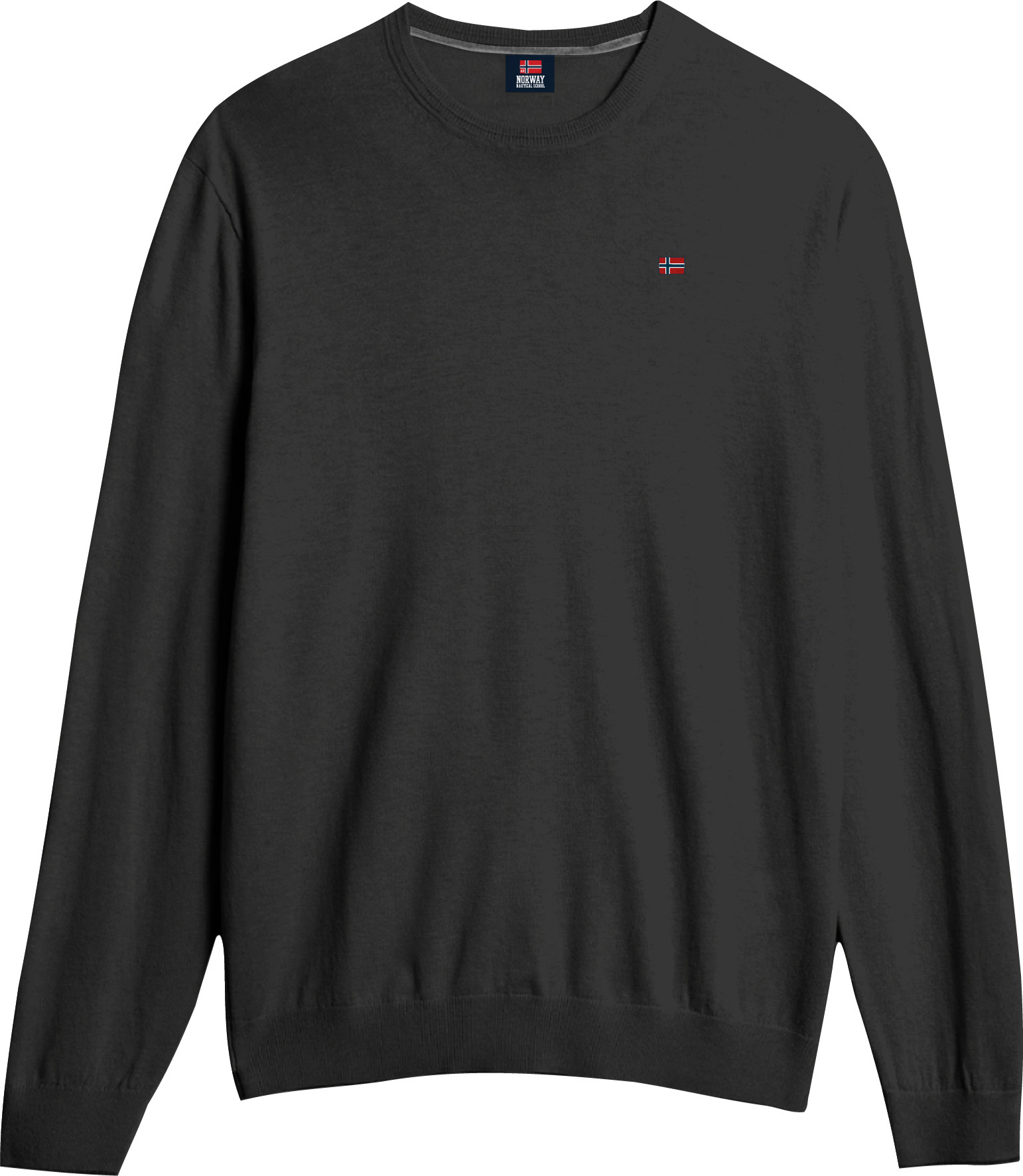 E-shop NORWAY SWEATER ROUNDNECK Pánsky sveter US 3XL 133101 Black