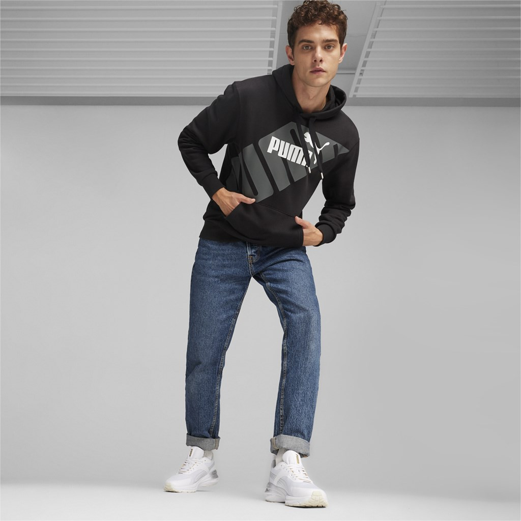 Levně Puma POWER Graphic Hoodie TR Pánská mikina