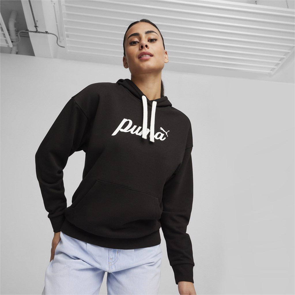 E-shop Puma ESS+ Script Hoodie TR Dámska mikina US L 679348-01