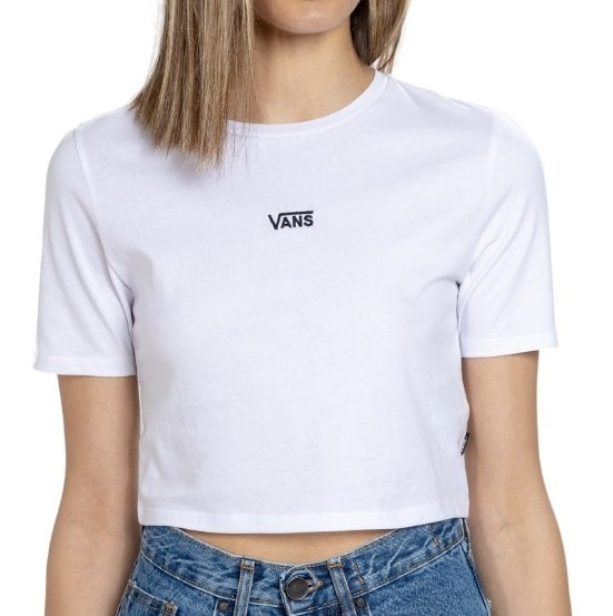 Levně Vans Flying V Crew Crop II Dámské tričko